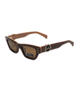 Brown Wood Sunglasses***